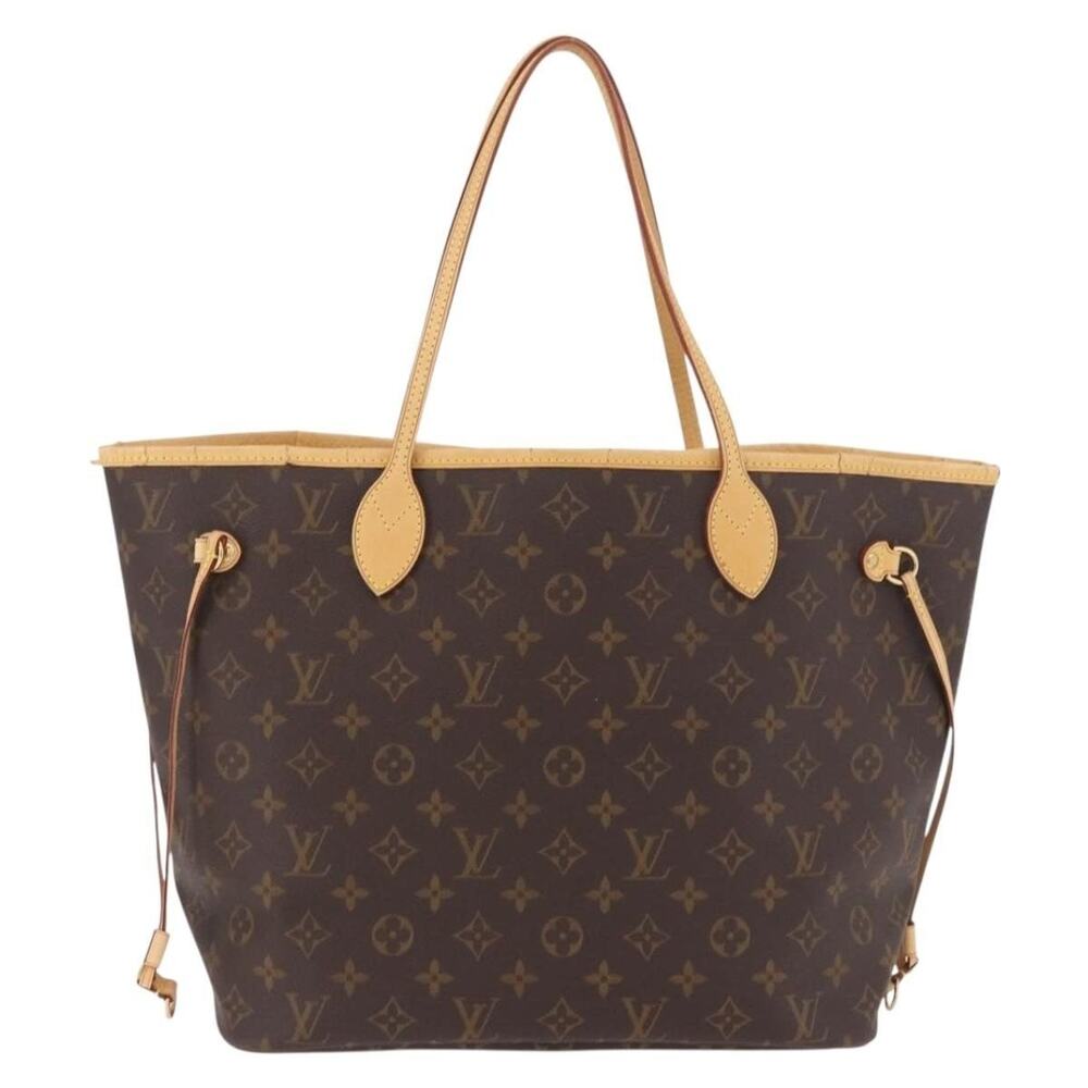 Louis Vuitton Monogram Neverfull MM Tote Bag Brown
